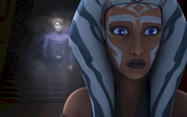 Ahsoka vê Anakin Skywalker em uma visão no