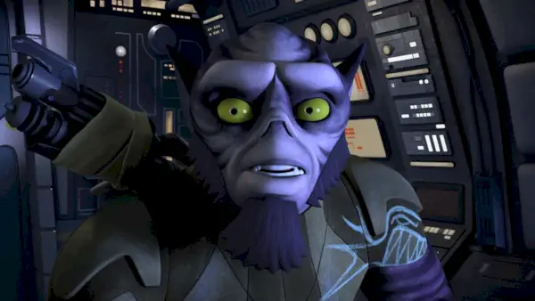 Imaginea lui Zeb Orrelios, exprimată de Steve Blum, pe Disney+