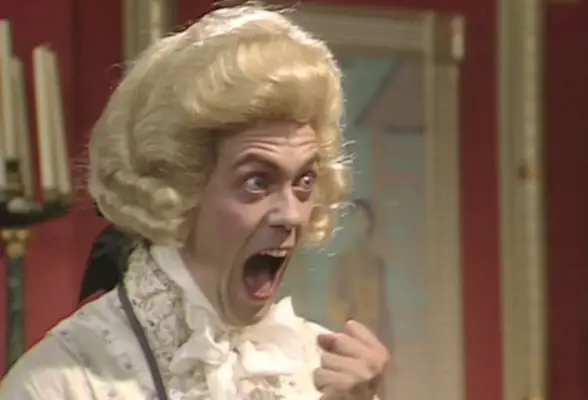 Hugh Laurie dans le rôle de Prince George dans Blackadder