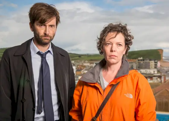 David Tennant și Olivia Coleman în Broadchurch