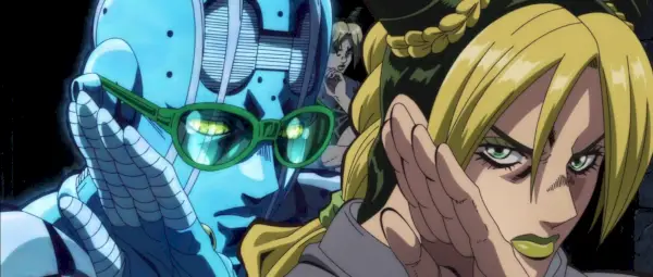 Jolyne i el seu estand a la part 6: Stone Ocean