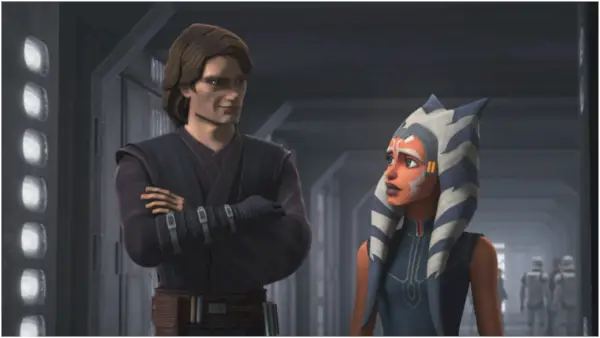 Anakin og Ahsoka ind